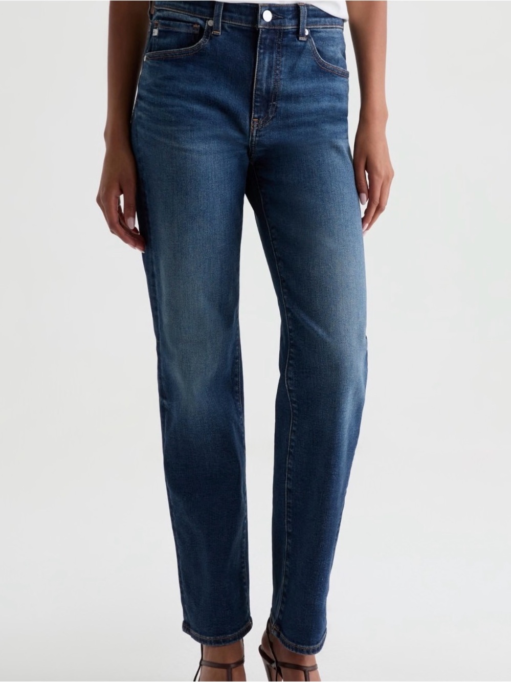 AG Brinley Mid Rise Straight Jean